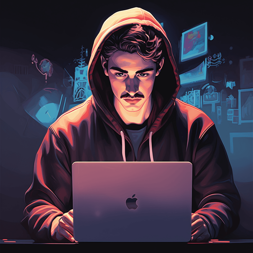 Person coding on a MacBook